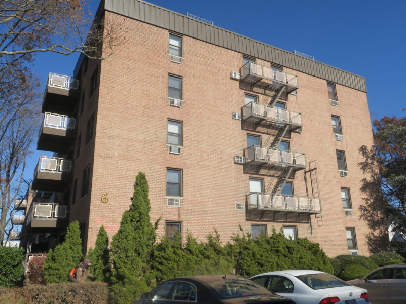 outside of co-op apartment for sale by maltz auctions