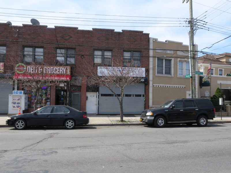 outside of 2,400 square foot mixed-use building for sale at maltz auctions