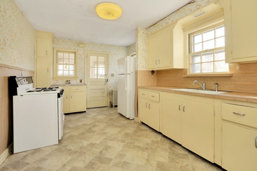 kitchen of home for sale at maltz auctions in new york