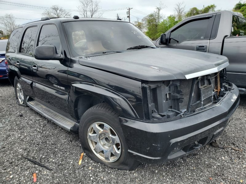 damaged black escalade for sale at maltz auto auctions in new york