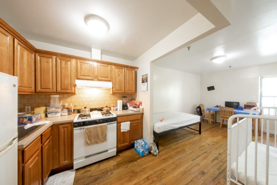 kitchen of 16 unit multifamily building for sale at maltz auctions