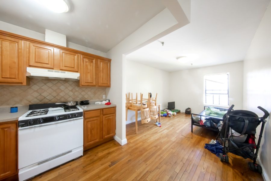 kitchen of 16-unit multifamily building for sale at maltz auctions in new york