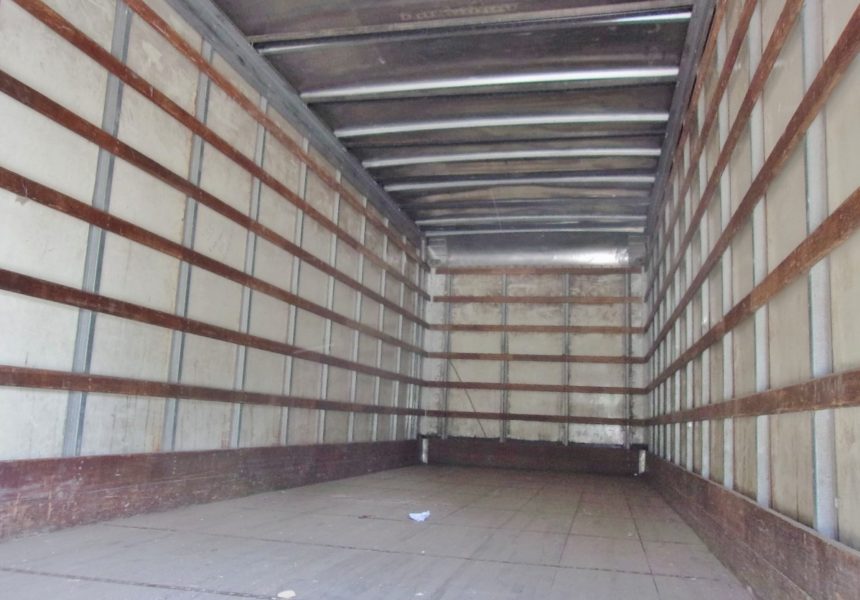 inside of truck for sale at maltz auctions in new york
