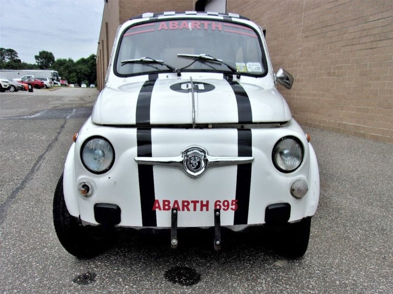 Front of Abarth automobile - buy at Maltz Auctions
