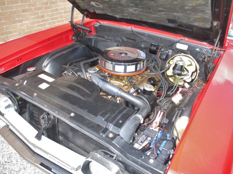 Engine of a Car for Auction at Maltz Auctions in New York, New York