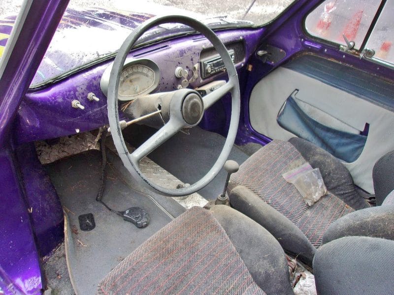 Driver and passenger seat and interior of automobile - buy at Maltz Auctions