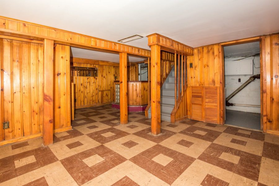 basement of 4 bedroom home for sale at maltz auctions