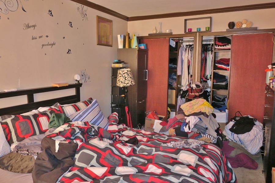 bedroom of home up for sale at Maltz Auctions