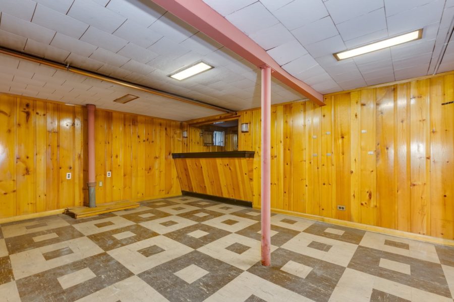 basement of property up for auction at Maltz Auctions
