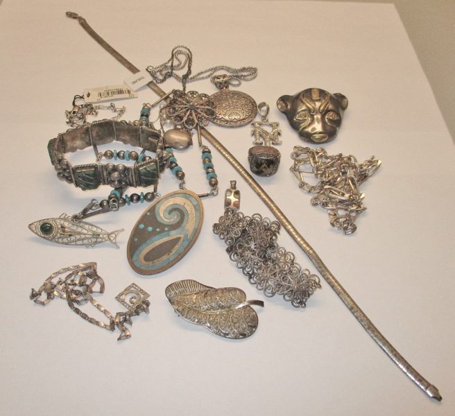 silver and blue jewelry for sale at maltz auctions in new york city