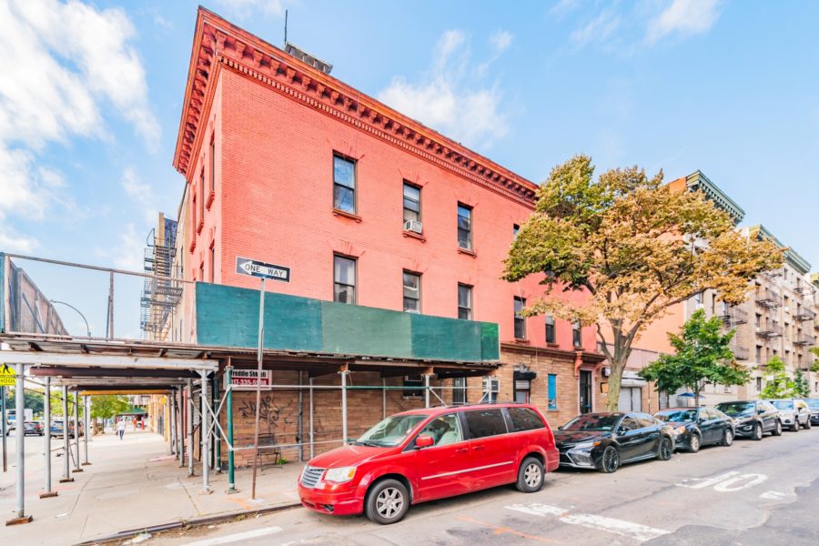 exterior of mixed use building for sale by maltz auctions