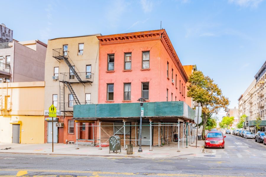 exterior of mixed use building for sale by maltz auctions