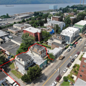 10,000 Sq Ft Redevelop Site aerial view of redevelop site for sale at maltz auctions in new york
